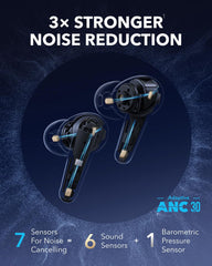 Soundcore Liberty 4 Pro Wireless Noise Canceling Earbuds - Glossy Black | A3954G11