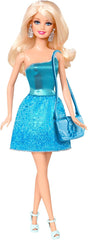 Barbie Glitz Doll with Blue Sparkle Evening Party Dress & Purse | BCN34