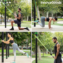 InnovaGoods Set Of Resistance Bands With Accessories And Exercise Guide Rebainer (Pack Of 5) | V0103182