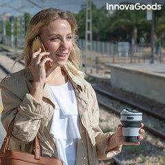 InnovaGoods Folding Silicone Cup Flahsie | V0103302
