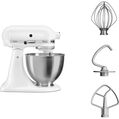 KitchenAid Classic Stand Mixer 4.3L White | 5K45SSEWH