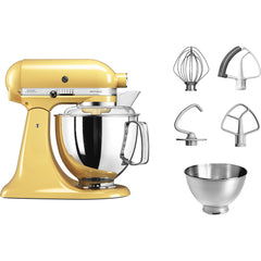 KitchenAid Artisan Series 4.8L Tilt-Head Stand Mixer Majestic Yellow | 5KSM175PSEMY