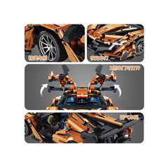 MJI، مجموعات بناء إبداعية بتصميم ليغو، سيارة مكعبات بناء MOC مكونة من 1266 قطعة | MJI-8615
