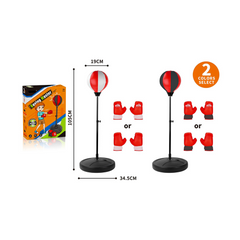 H.Zhien Standing Reflex Boxing Ball Set with Gloves - Assorted Colors | HZ21B