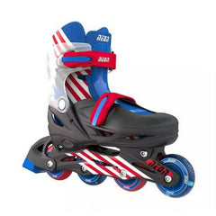 Yvolution Neon Combo Skates Size 12–2 – Red/Blue | 101463