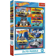 Trefl 2×70 “Toy Cars / Hot Wheels” Puzzle Set | 34442