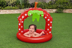 Bestway Very Berry Strawberry Baby Pool with Sunshade 26L | 52387