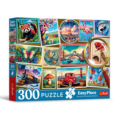 Trefl Puzzles - “300 EasyPiece” - Postage Stamps Puzzle | 23100