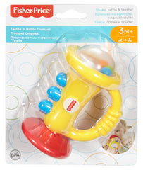 Fisher-Price Teethe 'n Rattle Trumpet Baby Teether & Rattle | DRF17