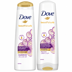 Dove Curls Detangling Shampoo 350ml + Conditioner 350ml | 296811