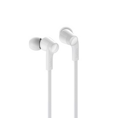 Belkin SoundForm Wired Earbuds - Lightning Connector - White