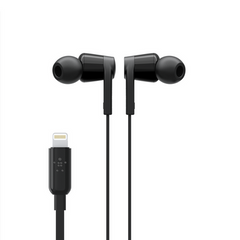 Belkin SoundForm Wired In-Ear Earbuds with Lightning Connector - Black | G3H0001btBLK