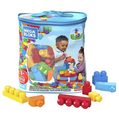 Mega Bloks حقيبة البناء الكبيرة 60 قطعة - ألوان كلاسيكية | MTMGDCH55