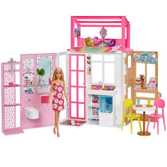 Barbie House with Doll Playset | MTBBHCD48