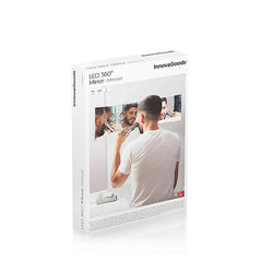 InnovaGoods Bathroom Mirror with LED Light and 360º Vision SelfKut | V0103693