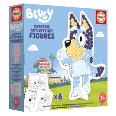 Educa 19885 - Bluey Creative Activity Set Figures (6 Sheets) | 19885