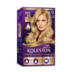 Wella Koleston Hair Color Kit 8/0 Light Blonde | A0003042