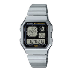 Casio Vintage Digital Unisex Watch - Silver | A130WE-1ADF