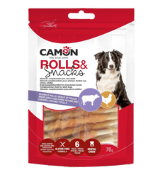 Camon Rolls with Chicken Dog Treats 17cm 140g | AB261