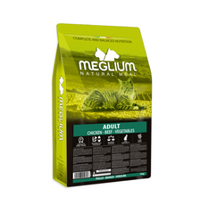 Meglium Cat Adult Chicken Beef & Vegetables Dry Cat Food 1.5kg
