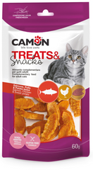 Camon Salmon, Chicken & Sweet Potato Fishes Cat Treats 60g | AF252