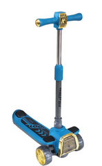 3-Wheel Kids Scooter with Golden Accents – Blue | ALOPL-818