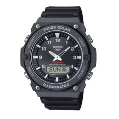 Casio Men Solar-Powered Analog-Digital Watch - Black | AQ-S820W-1AVDF