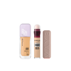 Maybelline Basic Needs Makeup Bundle - Foundation, Concealer & Lipstick - 25% Off | SQSKQS99