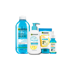 Garnier Fast Clear 4 Step Routine Bundle