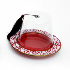 Articles Decal Plate 20×16 cm Red / White | BBP1270