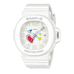 Casio Baby-G Women Playful Hearts Series Analog Watch - White | BGA-10-7ADR