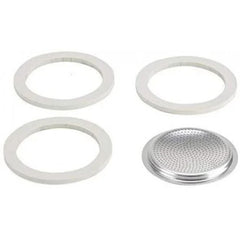 Bialetti Espresso Maker Gasket with Filter Plate Set of 3 | BIA0800034