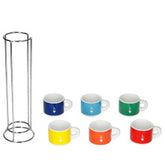 Bialetti TAZZ110 6 Pcs Stackable Cups | BIATAZZ110