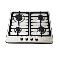 SUPER CHEF Hob 60Cm 4 Gas Burners Cast Iron Inox | BIH-60CS