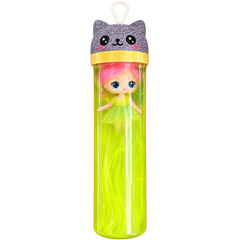 Mini Doll Glitter Slime Tube Toy - Yellow | AL1099-YLW