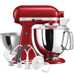 KitchenAid Tilt-Head Artisan Mixer Empire Red 4.8L + 3L Bowl + Flex Edge Beater | 5KSM175PSEER