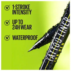 Maybelline Tattoo Liner Ink Pen Waterproof Liquid Eyeliner - Black