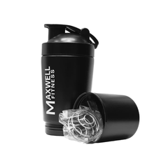 Maxwell Fitness 3-in-1 Stainless Steel Shaker Bottle
