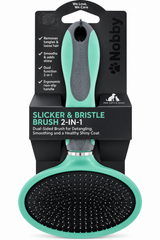 Nobby Slicker & Bristle Brush 2-in-1 | SW0110