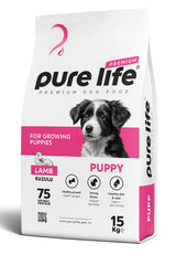 Pure Life Dog Dry Food 15kg Puppy Lamb | PLD-15-PLB