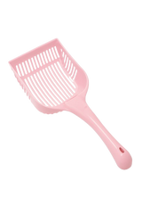 Cat Litter Shovel - Durable Plastic Scoop with Handle for Easy Cleaning - Pink