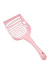 Cat Litter Shovel - Durable Plastic Scoop with Handle for Easy Cleaning - Pink