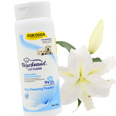 Vegebrand Dry Cleaning Powder for Pets - Lily Flavor - 150g - Powder Dry Shampoo