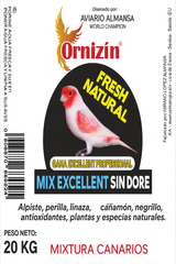 Ornizin M.ISSA Canary Mix Light - خليط بذور الكناري الطبيعي 20 كجم