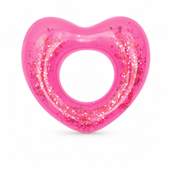 Bestway Glitter Fusion Heart-Shaped Inflatable Swim Ring 91 cm - Pink | 36141