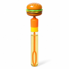 Hamburger-Shaped Bubble Wand Toy with Solution Tube | 2833