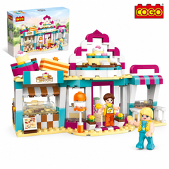 COGO Girls Bakery Store Building Block Set - 348 Pieces - Multicolor | 4574