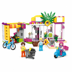 COGO Merry Days Shopping Center Building Block Set - 376 Pieces - Multicolor | 4548