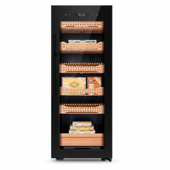 G3 Ferrari Compressor Cigar Humidor Cabinet with Fingerprint Lock 1500-Cigar Capacity | DSCH1500AH