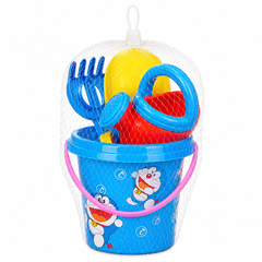 Beach Bucket with Water Can, Shovel & Molds Blue | 694/695 BLUE